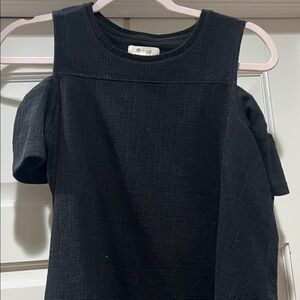 Black Textured Blouse